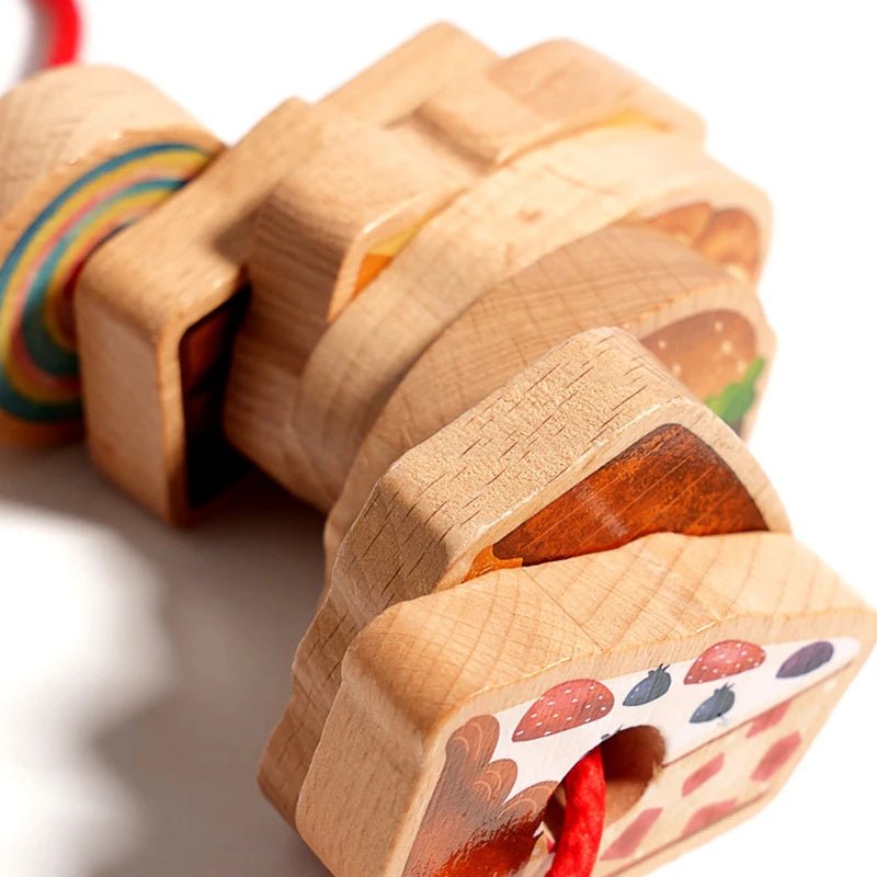 Early childhood education Greedy eating caterpillar string and bead game focus logical thinking training children's toys - KIWI UNIVERS