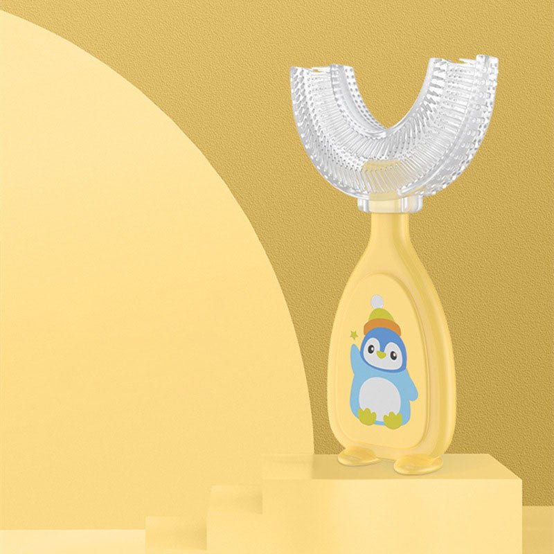 Manual Children's U - Shaped Toothbrush Silicone Toothbrush Baby Oral Cavity Cleaning Manual U - Shaped Teether - KIWI UNIVERS