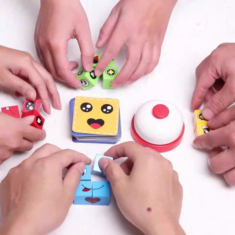 Children's fun logical thinking training, face changing, puzzle, parent - child interactive tabletop game toys - KIWI UNIVERS