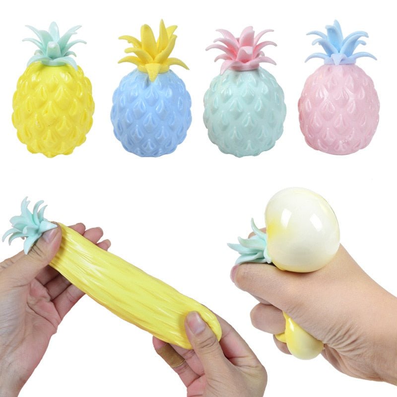 Pineapple Anti Stress Grape Ball Funny Gadget Vent Decompression Toys For Children Stress Autism Hand Wrist Squeeze Toys - KIWI UNIVERS