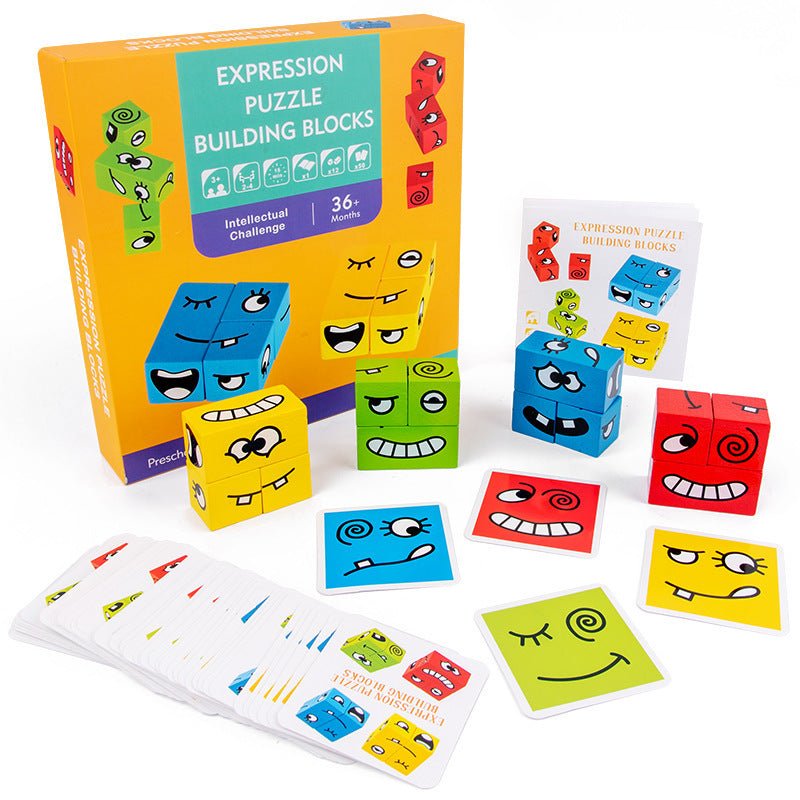 Double face changing Rubik's Cube Toy Creative Large Particle Block Puzzle Parent child Interactive Toy - KIWI UNIVERS