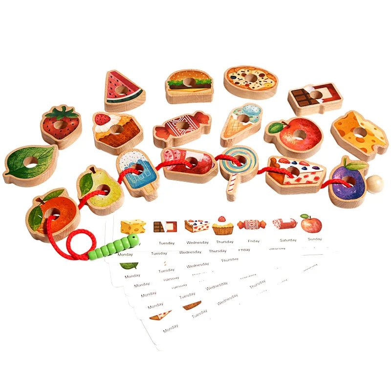 Early childhood education Greedy eating caterpillar string and bead game focus logical thinking training children's toys - KIWI UNIVERS