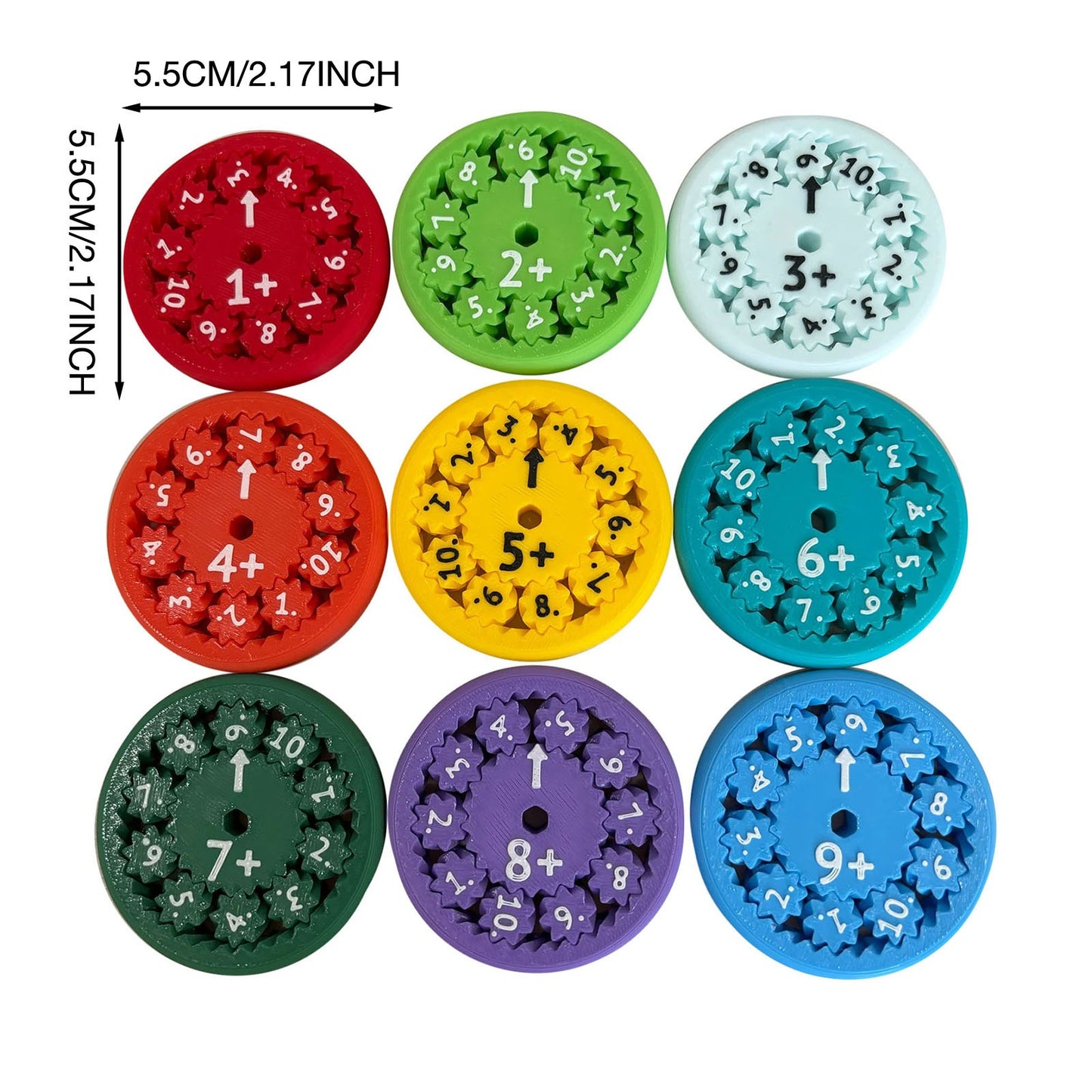 MATH FIDGET SPINNERS 9 - piece math fidget spinner teaching enlightenment toy - KIWI UNIVERS