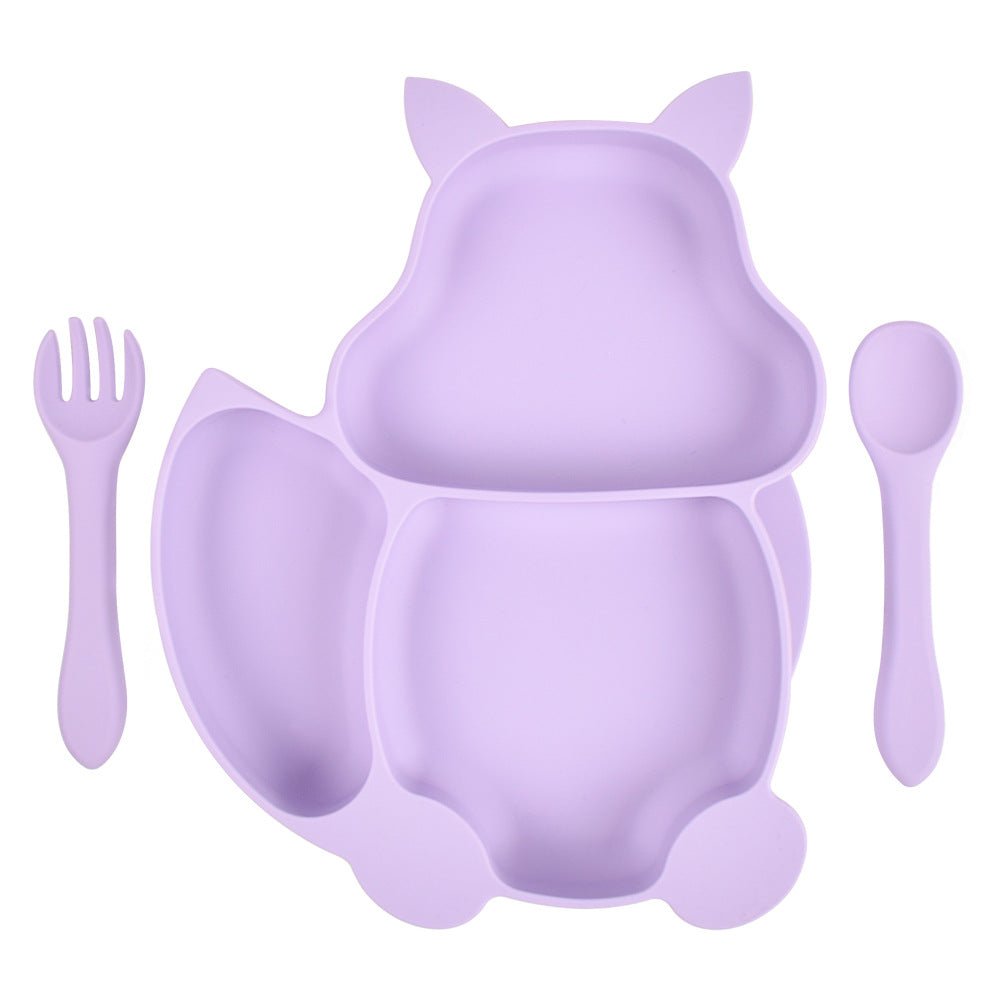 Vaisselle Silikon Enfant : Assiette et Couverts - KIWI UNIVERS