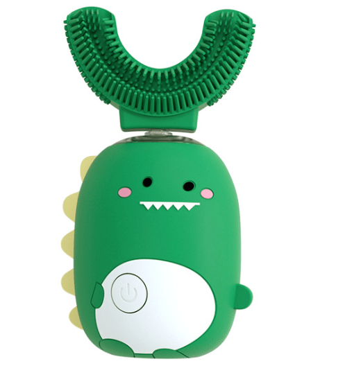 【Smart 360° U - Shape Electric Toothbrush】Kids Silicone Automatic Ultrasonic Teeth Tooth Brush Cute Dinosaur Children - KIWI UNIVERS