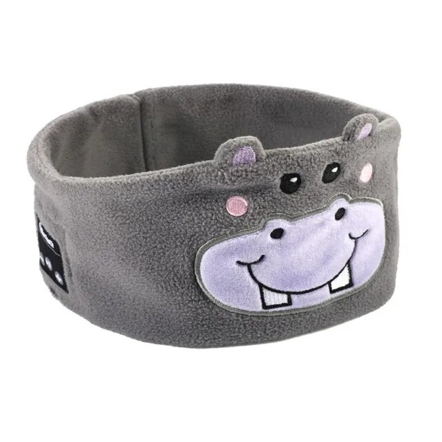 Soft Elastic Comfortable Wireless Music Earphones Kids Animal Sleeping Headphones Eye Mask Bluetooth V5.0 Headphones Headband - KIWI UNIVERS