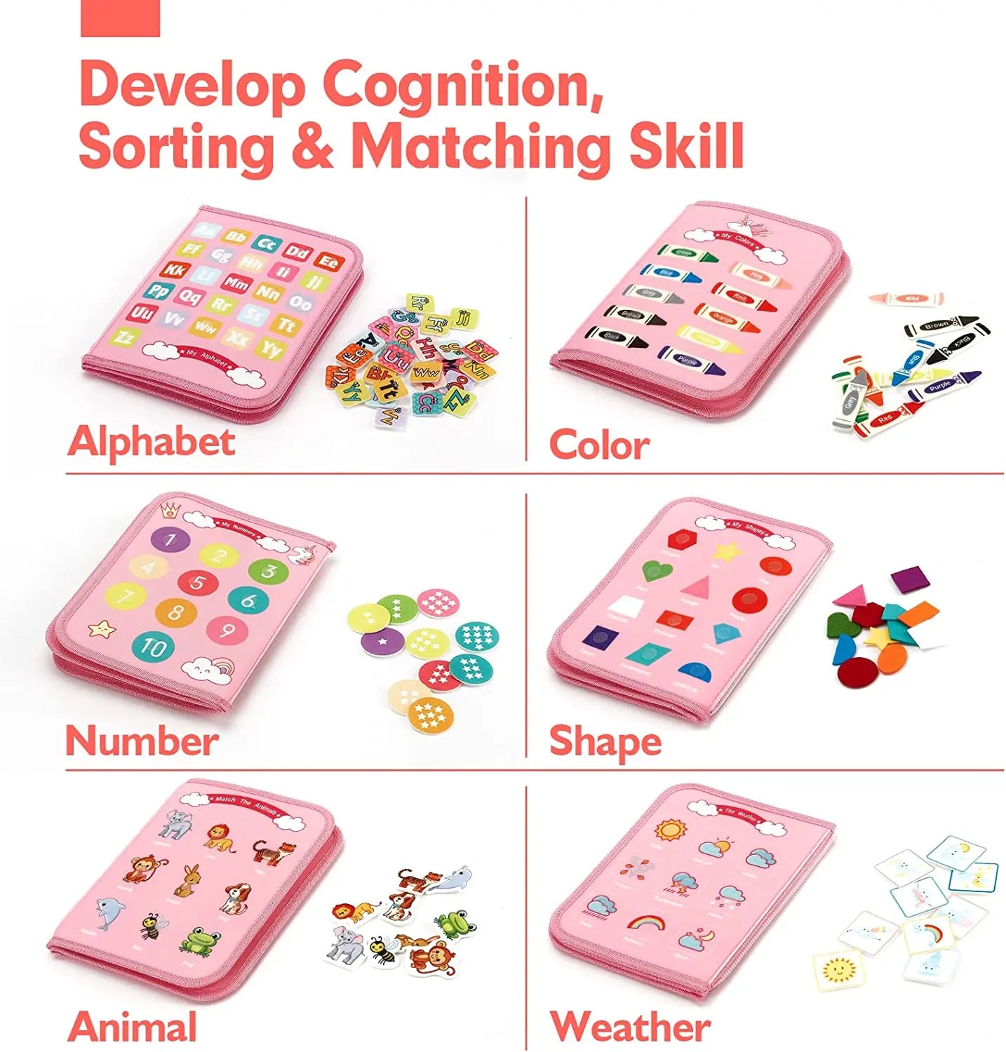 Felt learning board children's busy dressing board children's DIY early education toys felt busy board - KIWI UNIVERS