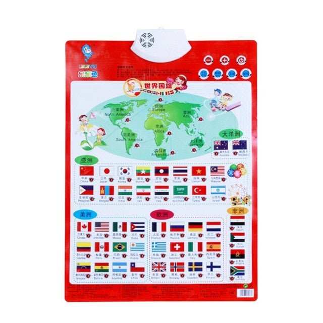 Sound Wall Chart Electronic Alphabet English Learning Machine Multifunction Preschool Toy Audio Digital Baby Kid Educational Toy - KIWI UNIVERS