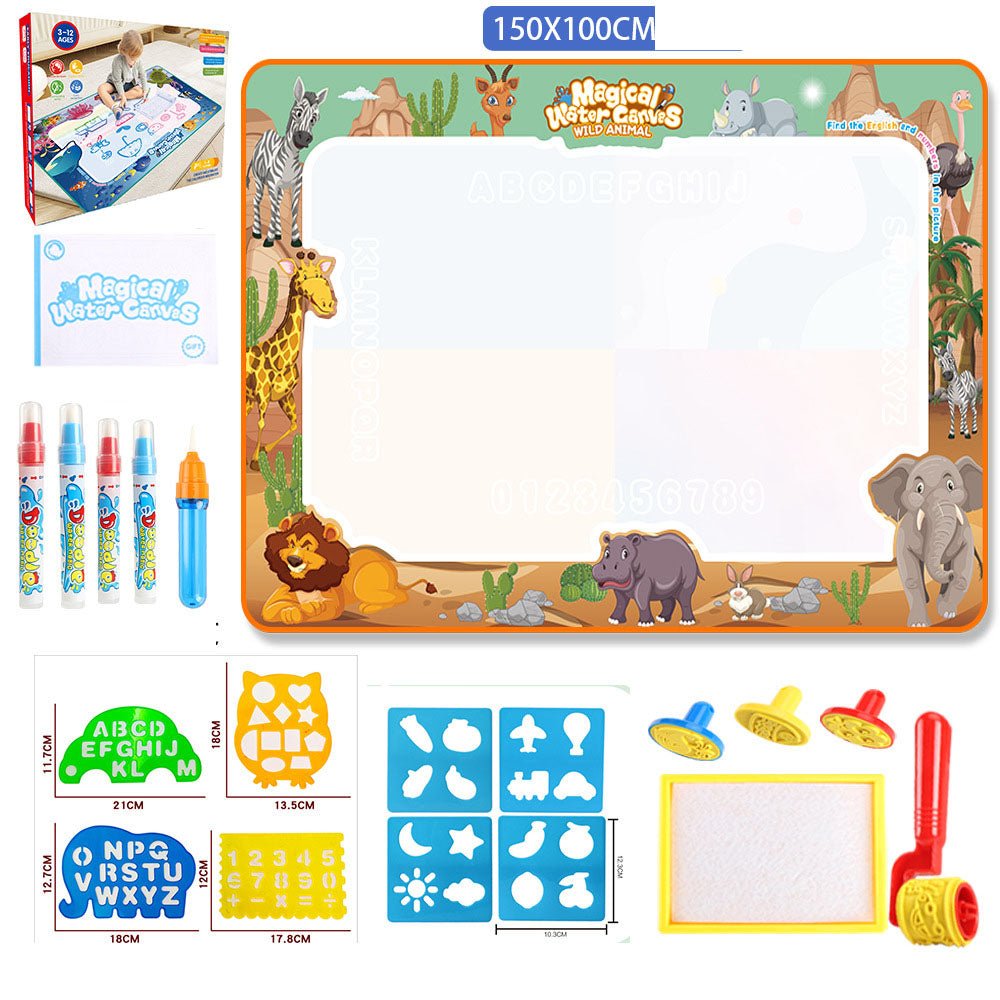 Water Doodle Mat Kids Toys Reusable Painting Writing Doodle Water Color Drawing Board Toddlers Preschool Education Toys - KIWI UNIVERS