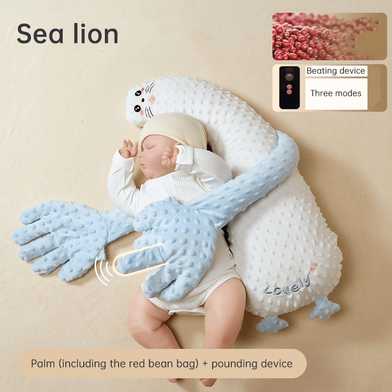 Babycare Soothing Sleep Aid: Anti - Moros Reflex Pillow and Patting Toy - KIWI UNIVERS