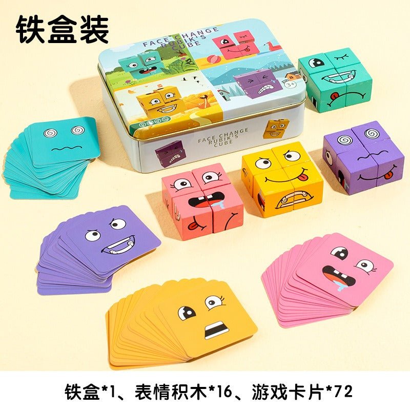 Children's fun logical thinking training, face changing, puzzle, parent - child interactive tabletop game toys - KIWI UNIVERS