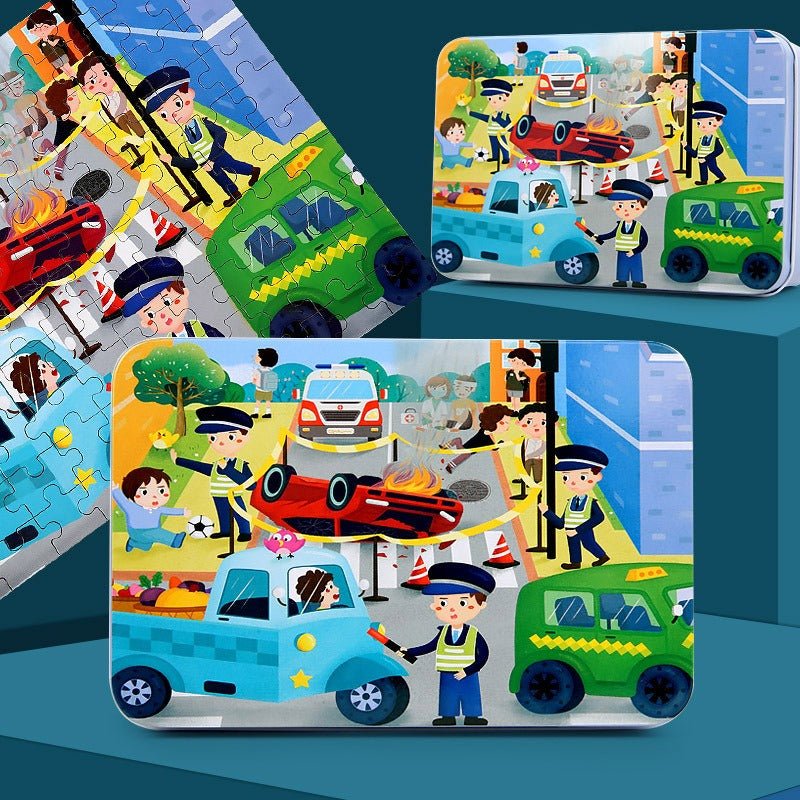 Puzzle en Bois 100 Pcs pour Enfants - KIWI UNIVERS