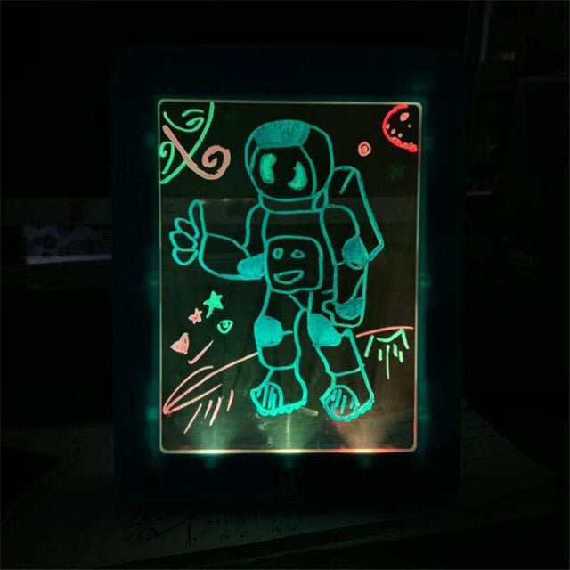 3D Magic Drawing Pad Luminous Light Drawing Board Graffiti Doodle Tablet Magic Draw with Light Kids Painting Fun Educational Toy - KIWI UNIVERS