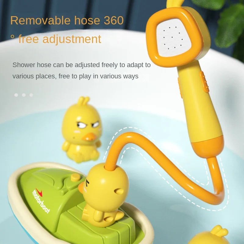 Cute Duck Electric Water Spray Bathroom Bathing Toys Baby Bath Toys Kids Bath And Shower Bathtubs Interactive Boy girl Gifts - KIWI UNIVERS