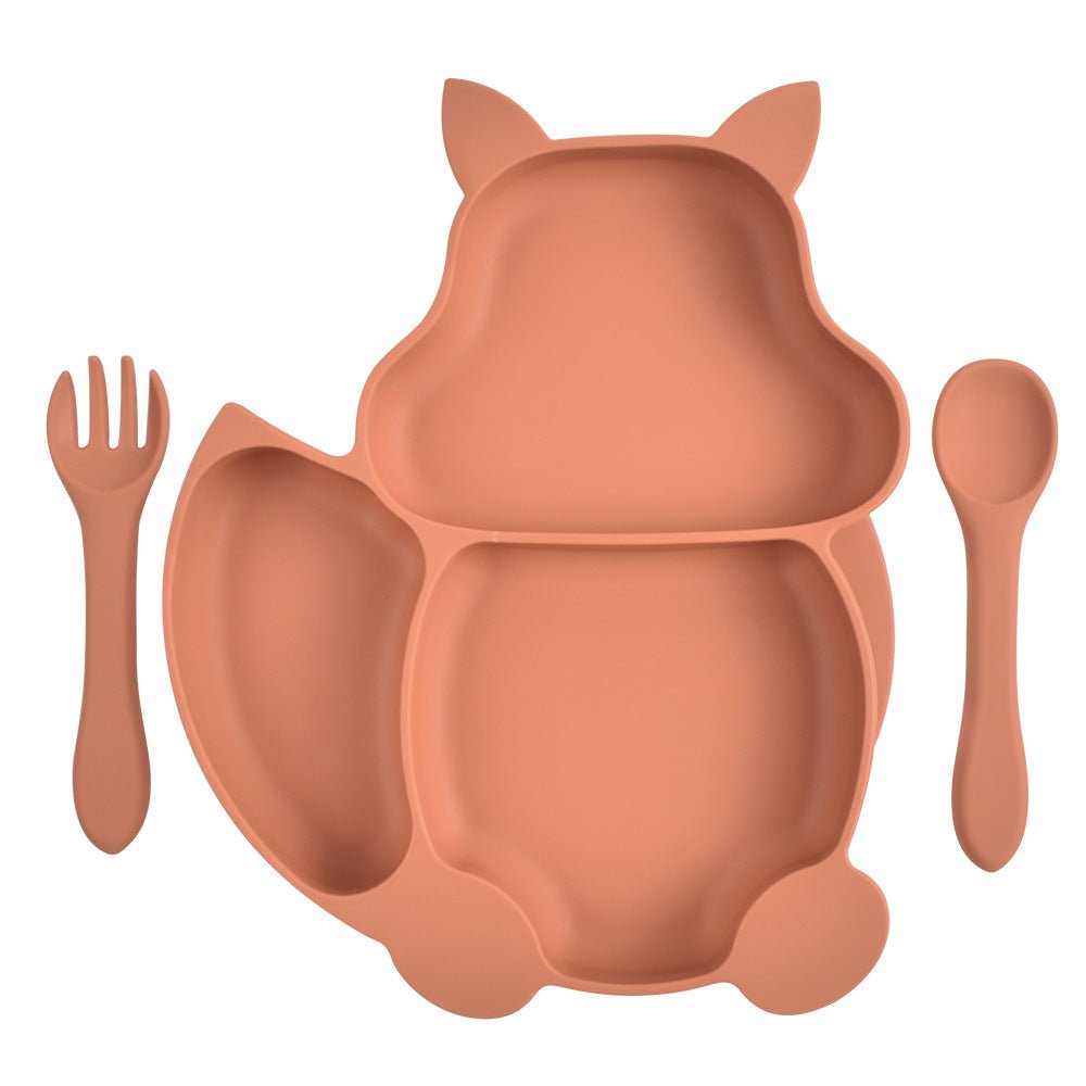Vaisselle Silikon Enfant : Assiette et Couverts - KIWI UNIVERS
