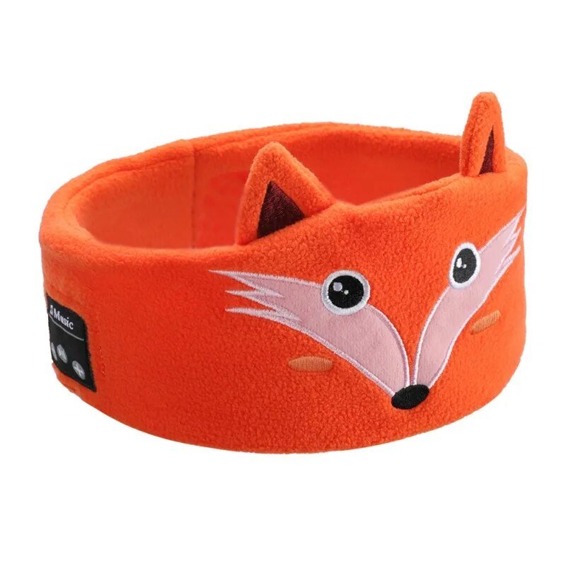 Soft Elastic Comfortable Wireless Music Earphones Kids Animal Sleeping Headphones Eye Mask Bluetooth V5.0 Headphones Headband - KIWI UNIVERS