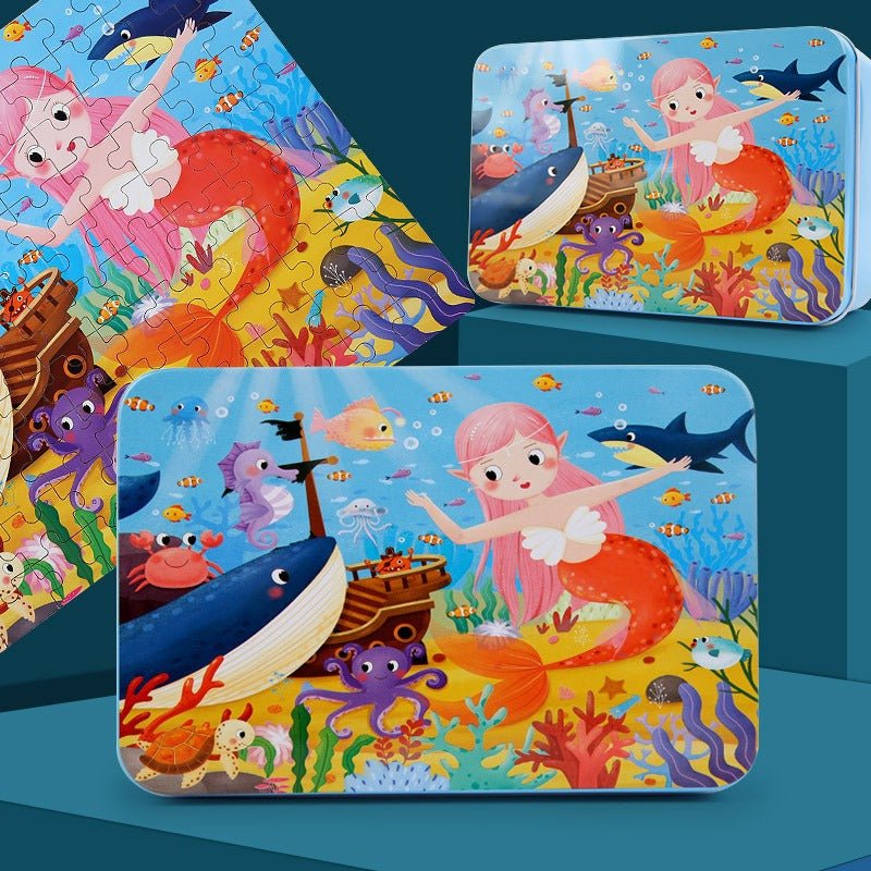 Puzzle en Bois 100 Pcs pour Enfants - KIWI UNIVERS