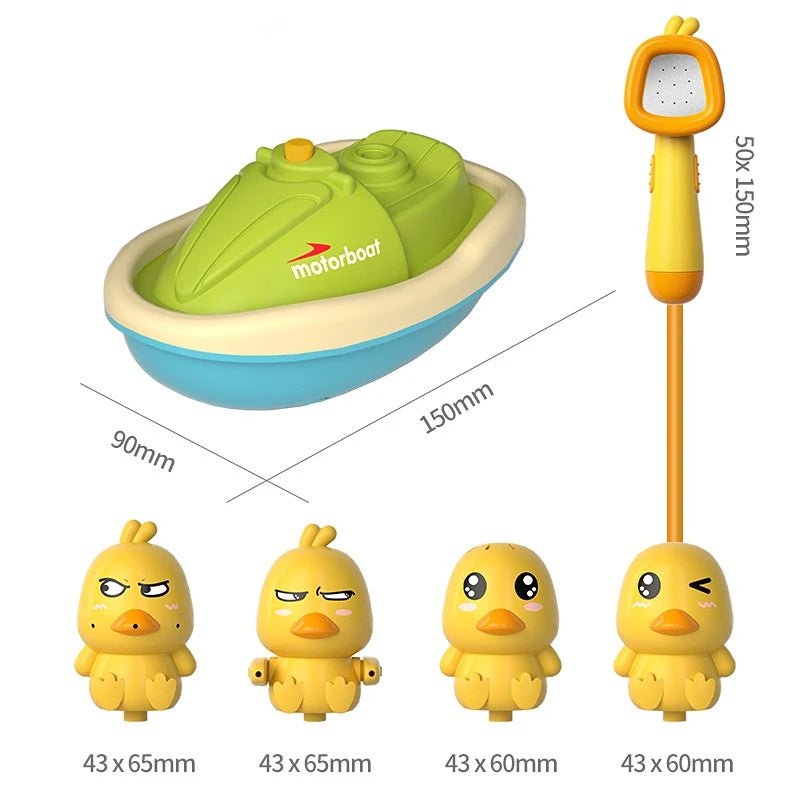 Cute Duck Electric Water Spray Bathroom Bathing Toys Baby Bath Toys Kids Bath And Shower Bathtubs Interactive Boy girl Gifts - KIWI UNIVERS