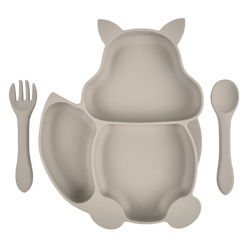 Vaisselle Silikon Enfant : Assiette et Couverts - KIWI UNIVERS