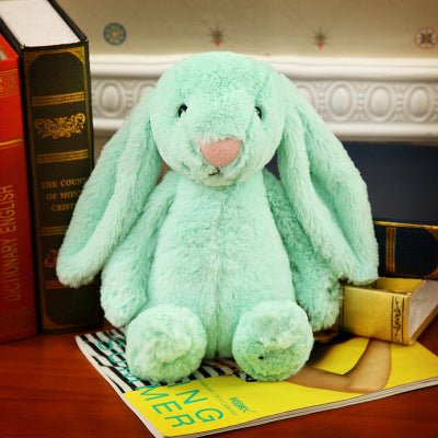 Embroidered Bunny Doll Plush Toy Long Eared Bunny Baby Sleeping with Big Eared Bunny Doll - KIWI UNIVERS