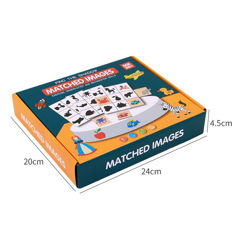 Find Shadow Shape Matching Puzzle Parent Child Interaction 1 - 4 Year Old Baby Puzzle Teaching Tool - KIWI UNIVERS