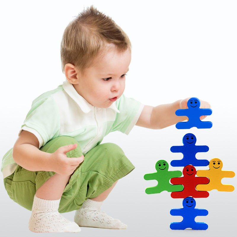 Jouets éducatifs en bois : blocs empilables - KIWI UNIVERS