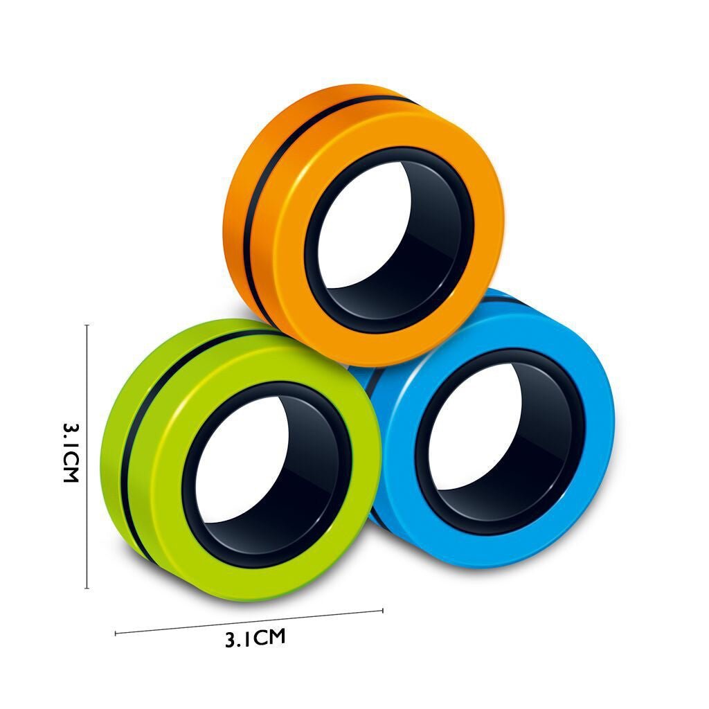 Jouet antiestrés : Bague magnétique rotativo - KIWI UNIVERS