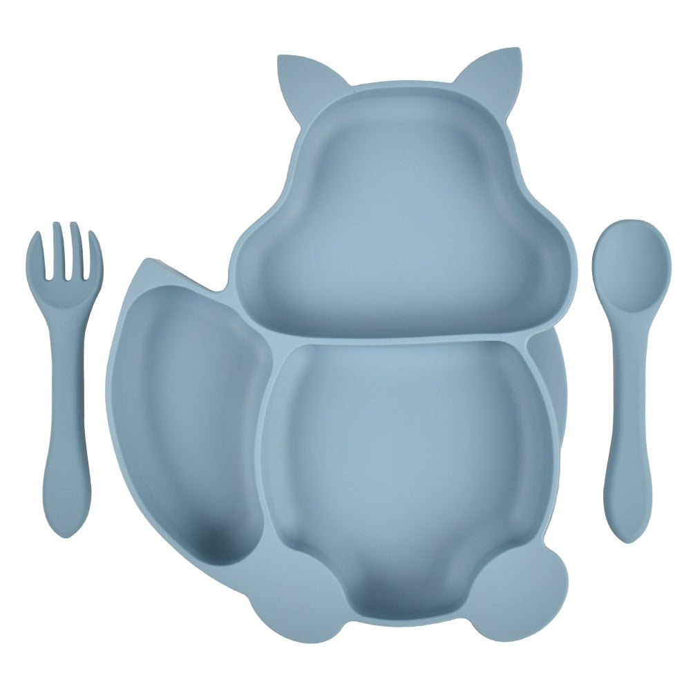 Vaisselle Silikon Enfant : Assiette et Couverts - KIWI UNIVERS
