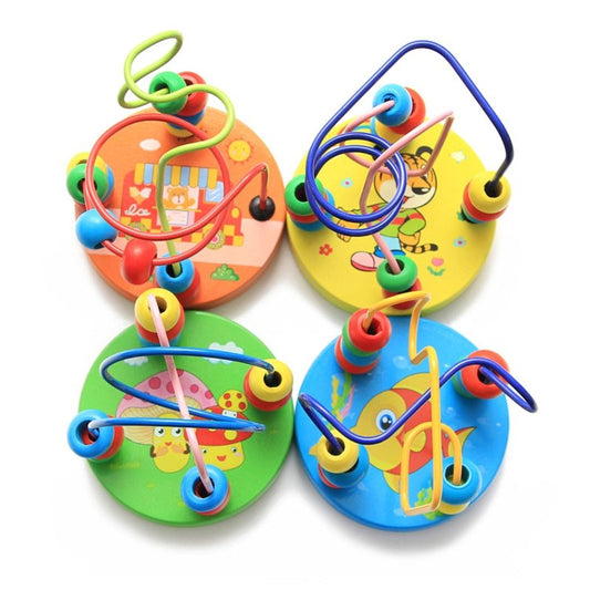 Baby Toddler Educational Lovely Animals Round beads Kids Toys For Newborns Children Cribs Stroller Mobile Montessori 9*11cm - KIWI UNIVERS