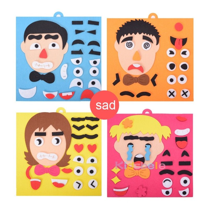 Toys Emotion Change Puzzle Toys 30CM*30CM Creative Facial Expression Kids Educational Toys For Children Learning Funny Set - KIWI UNIVERS