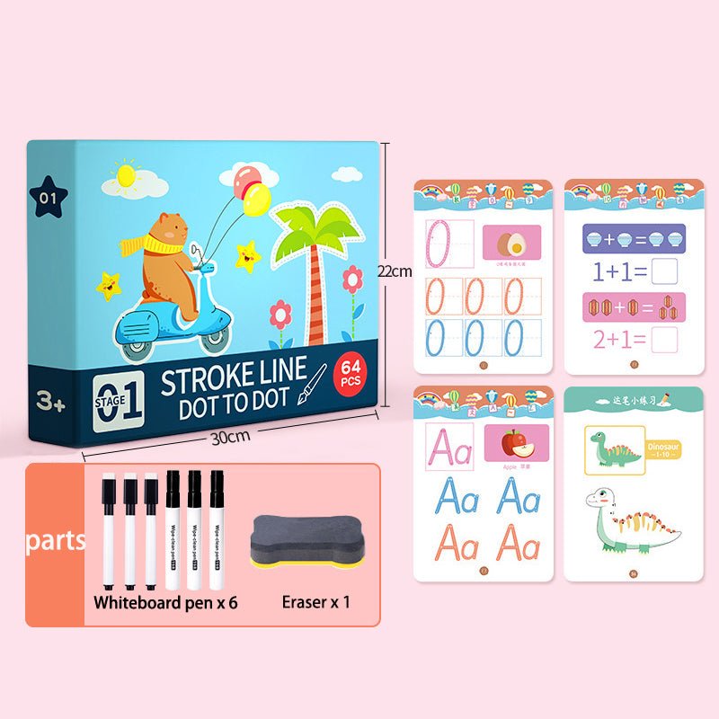 Pen Control Training Word Practice Post Concentration Training Drawing Tracing Logic Thinking Puzzle Early Education - KIWI UNIVERS