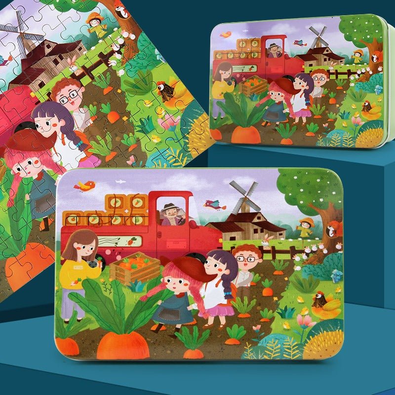 Puzzle en Bois 100 Pcs pour Enfants - KIWI UNIVERS