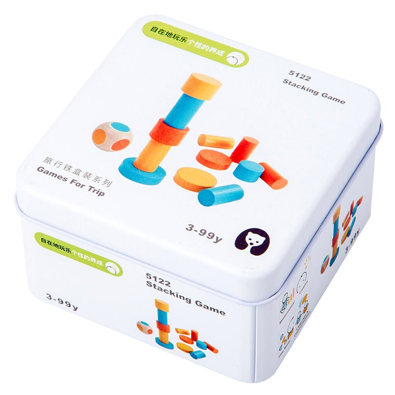 Children's Educational Travel Iron Box Rubik's Cube Puzzle Building Block Gyro Baby Early Education Cognitive Boy And Girl Toys - KIWI UNIVERS