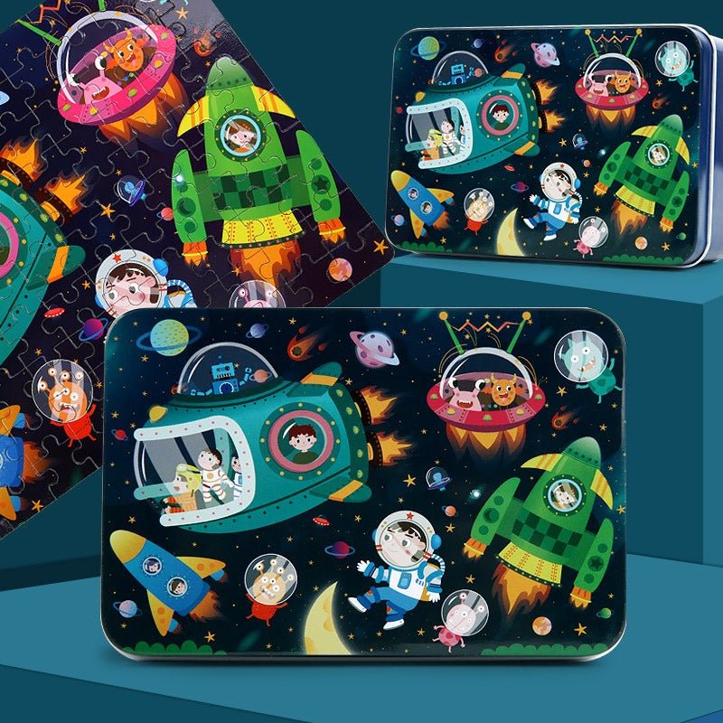 Puzzle en Bois 100 Pcs pour Enfants - KIWI UNIVERS