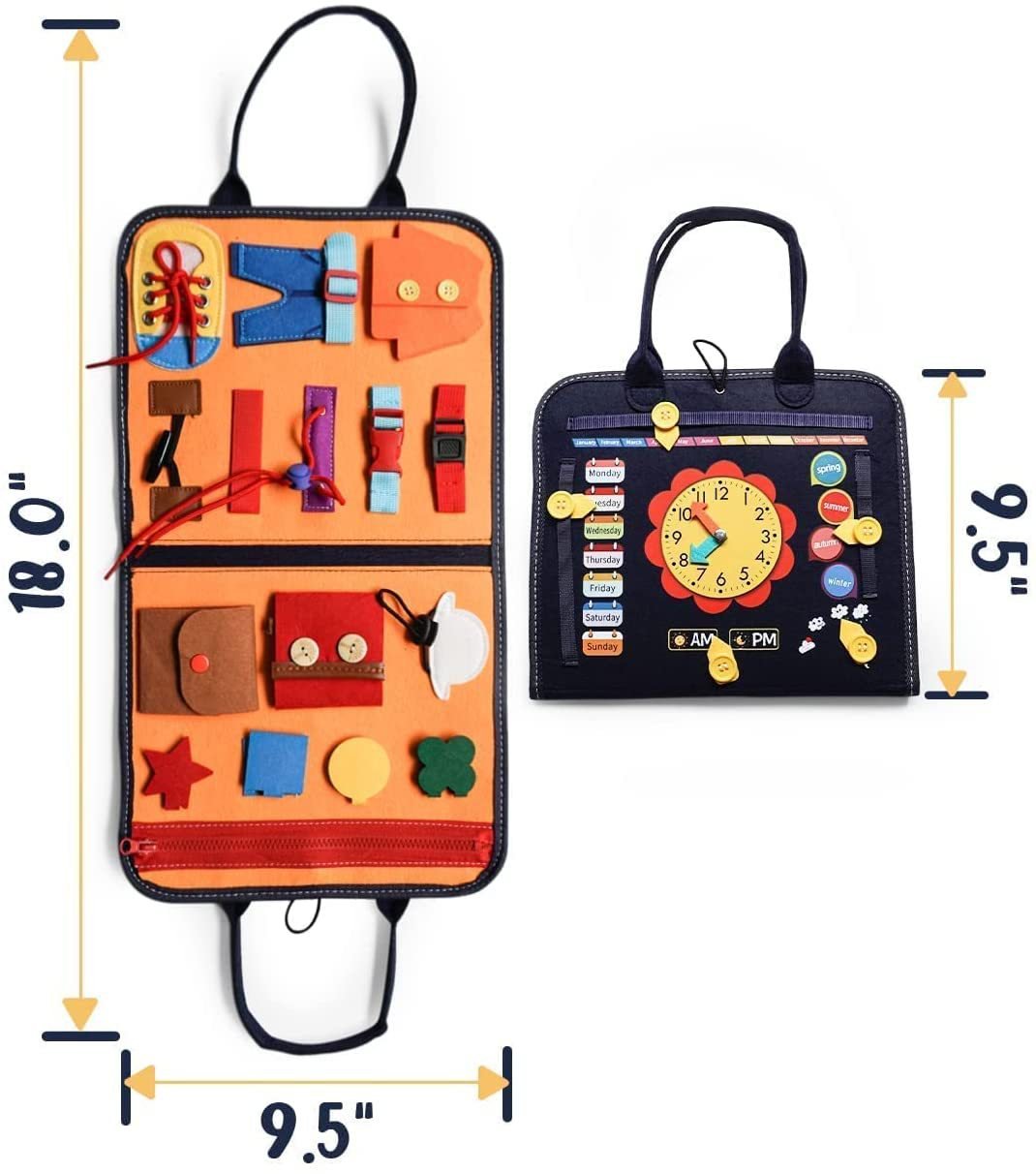 Sac Montessori pour rangement éducatif enfant - KIWI UNIVERS