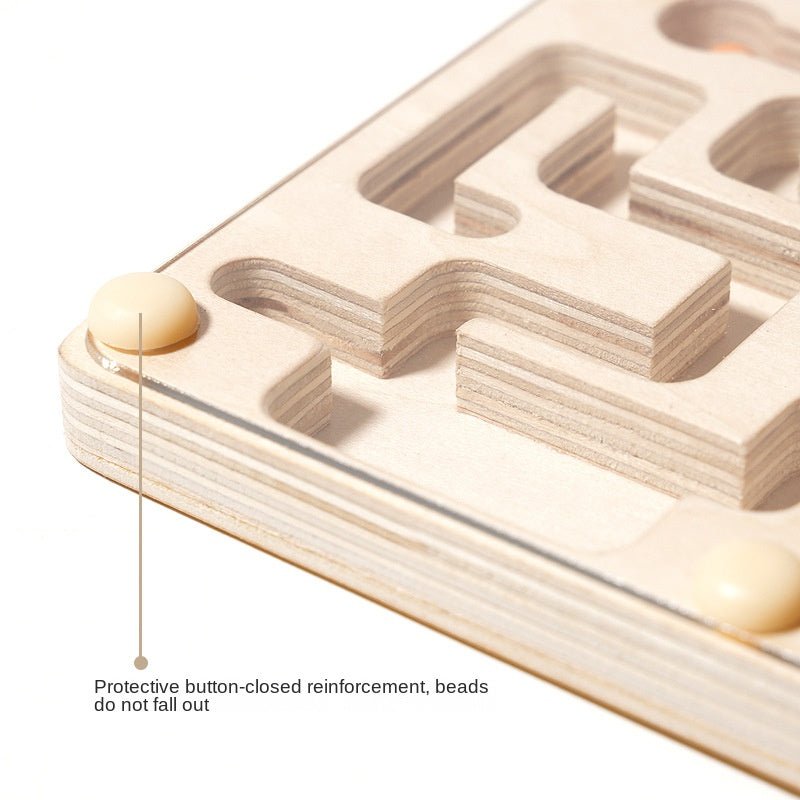 Palm balance maze ball board game, walking ball, children's puzzle, concentration training, wooden toy - KIWI UNIVERS