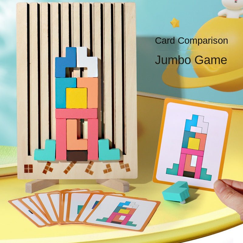Puzzle en bois Tetris pour enfants - KIWI UNIVERS