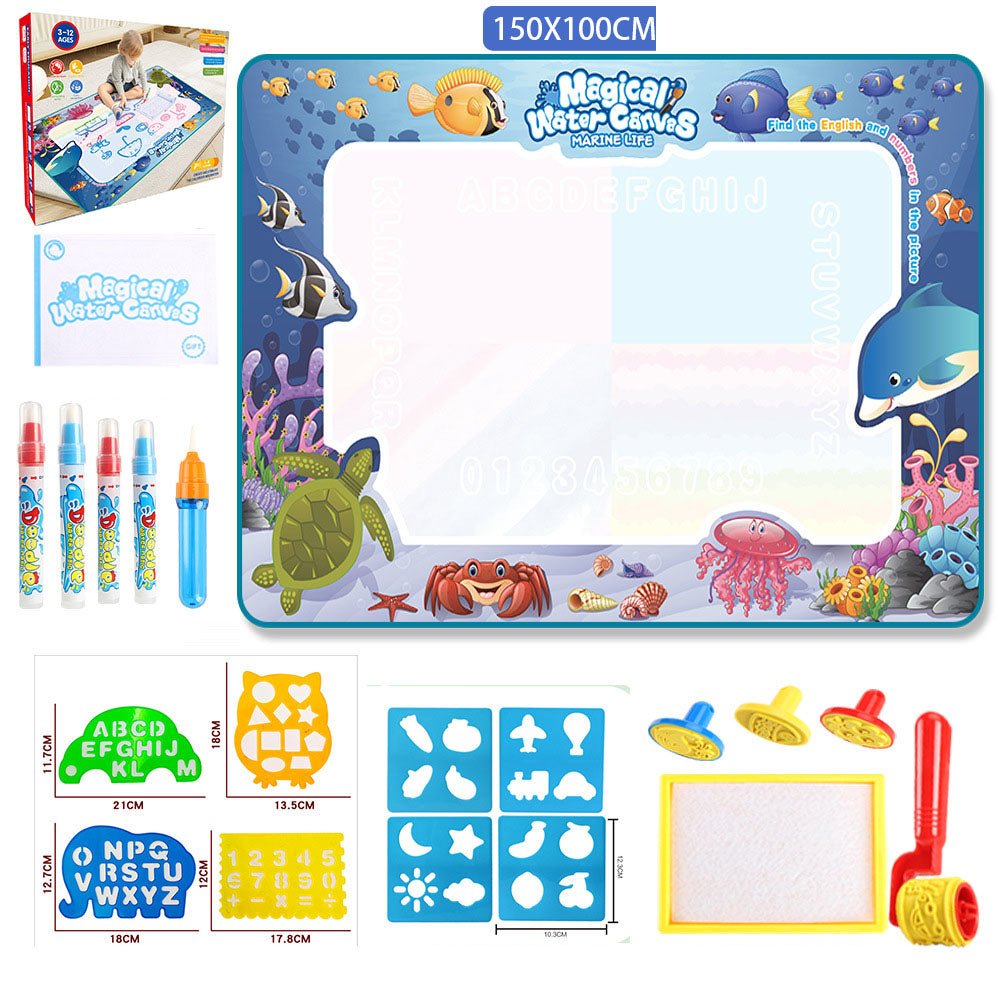 Water Doodle Mat Kids Toys Reusable Painting Writing Doodle Water Color Drawing Board Toddlers Preschool Education Toys - KIWI UNIVERS