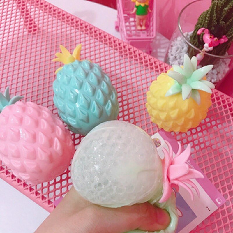 Pineapple Anti Stress Grape Ball Funny Gadget Vent Decompression Toys For Children Stress Autism Hand Wrist Squeeze Toys - KIWI UNIVERS