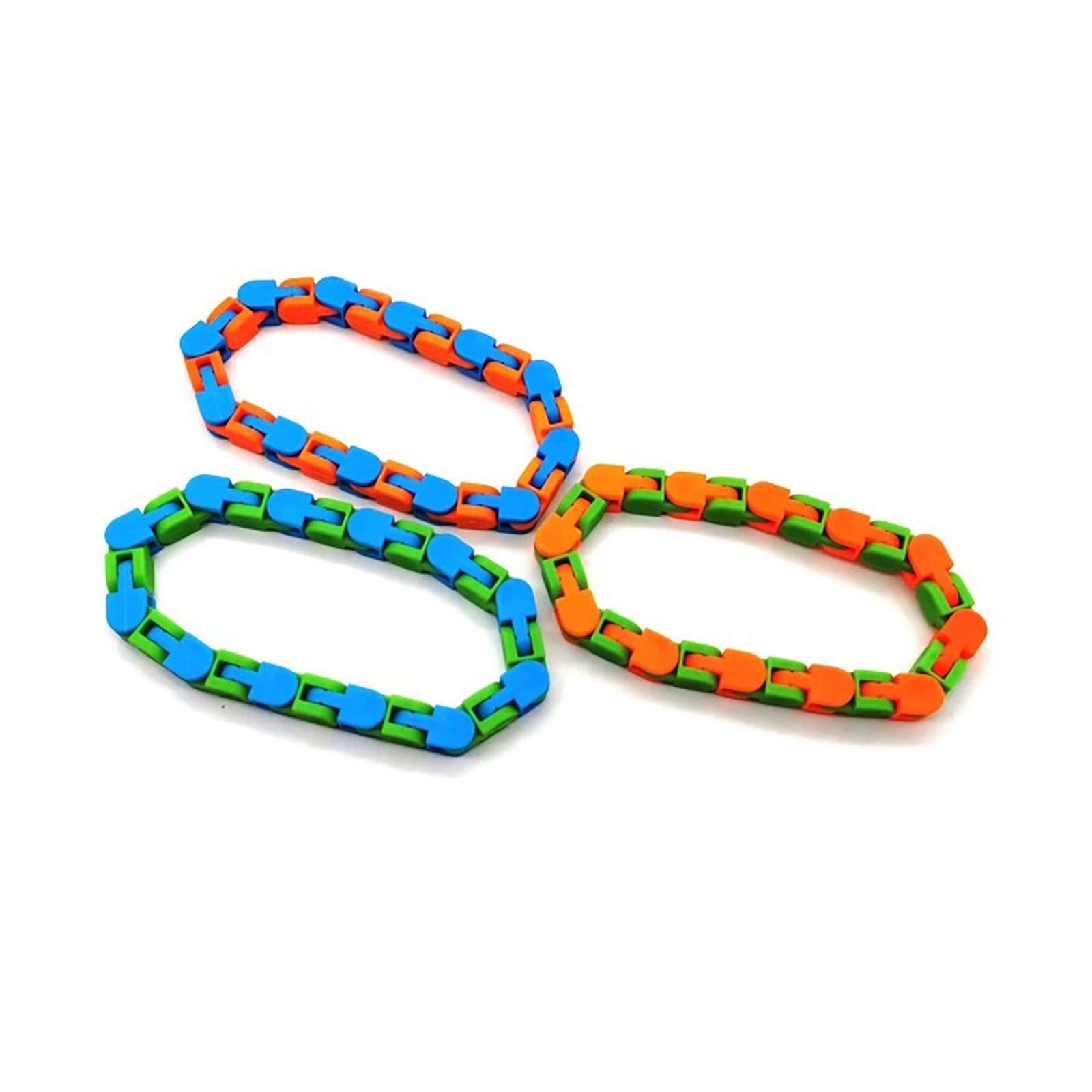 Bicycle chain track decompression toy Fidget pressure toy for 24 children / students with autism and ADHD - KIWI UNIVERS