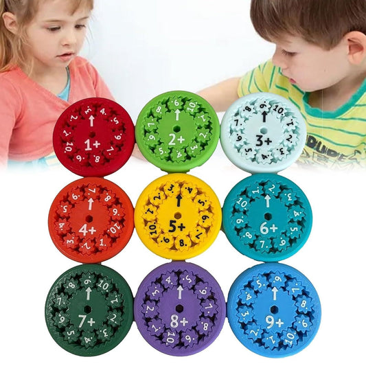 MATH FIDGET SPINNERS 9 - piece math fidget spinner teaching enlightenment toy - KIWI UNIVERS