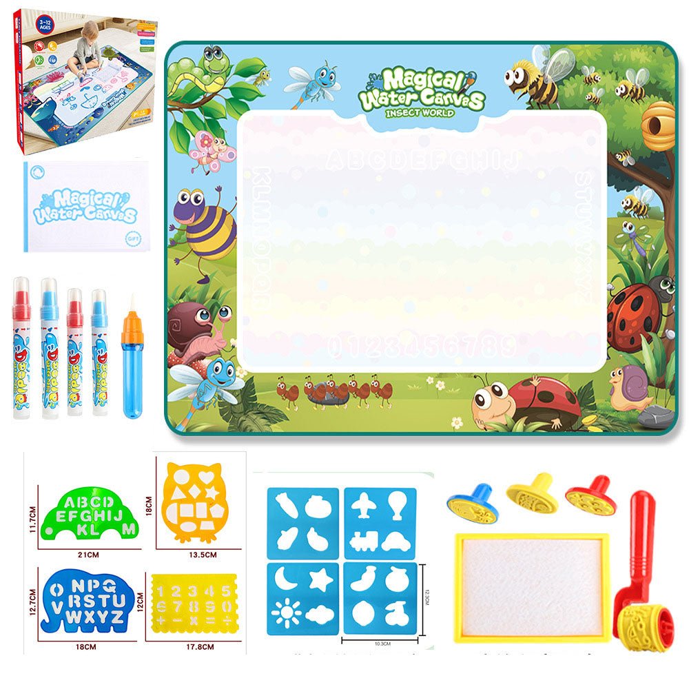 Water Doodle Mat Kids Toys Reusable Painting Writing Doodle Water Color Drawing Board Toddlers Preschool Education Toys - KIWI UNIVERS