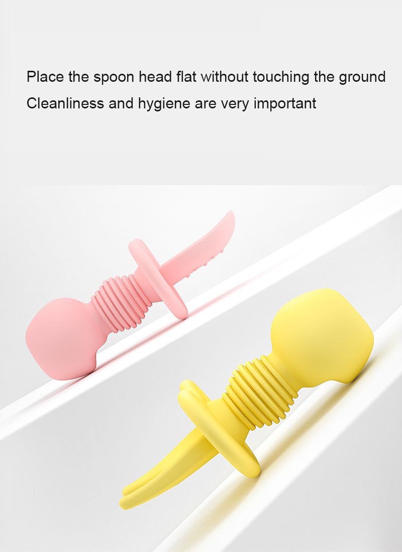 Baby silicone food fork and spoon - KIWI UNIVERS