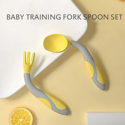 Cuchara para bebé, juego de utensilios, cuchara de gel de silicona, cuchara suave y flexible para aprender a comer, vajilla infantil