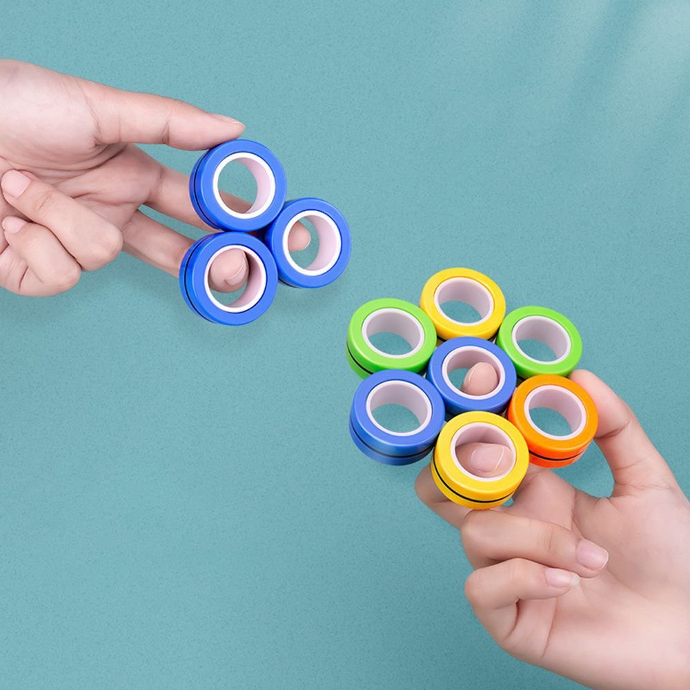 Jouet antiestrés : Bague magnétique rotativo - KIWI UNIVERS