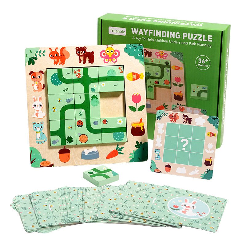 Find a route, children's board games, mazes, puzzles, puzzle solving skills, early childhood education, boys and girls' toys - KIWI UNIVERS