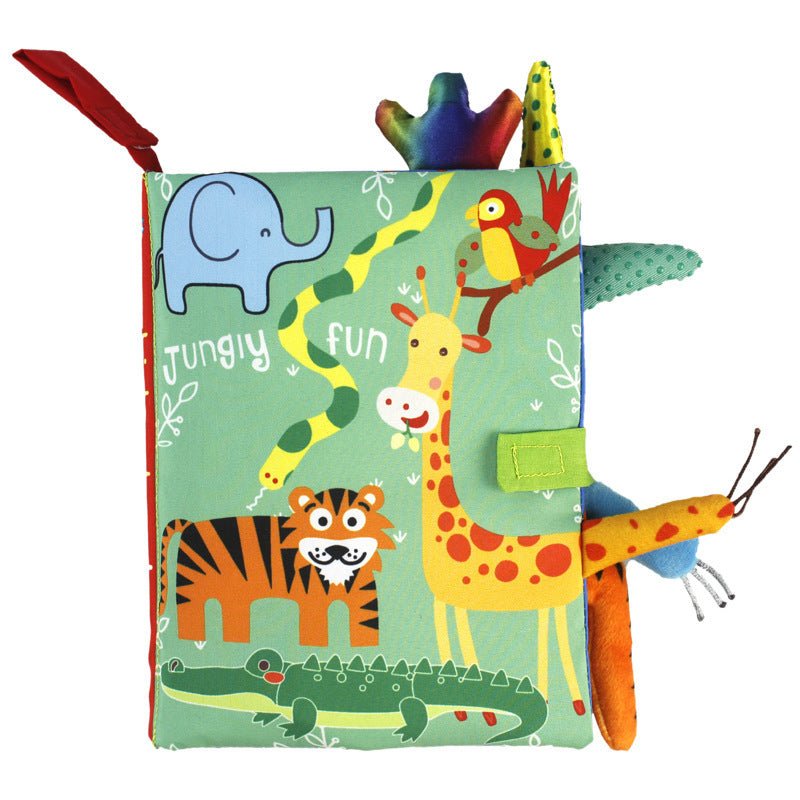 Baby toys three - dimensional cloth books that cannot be torn apart washable children's enlightenment baby ringing paper books - KIWI UNIVERS