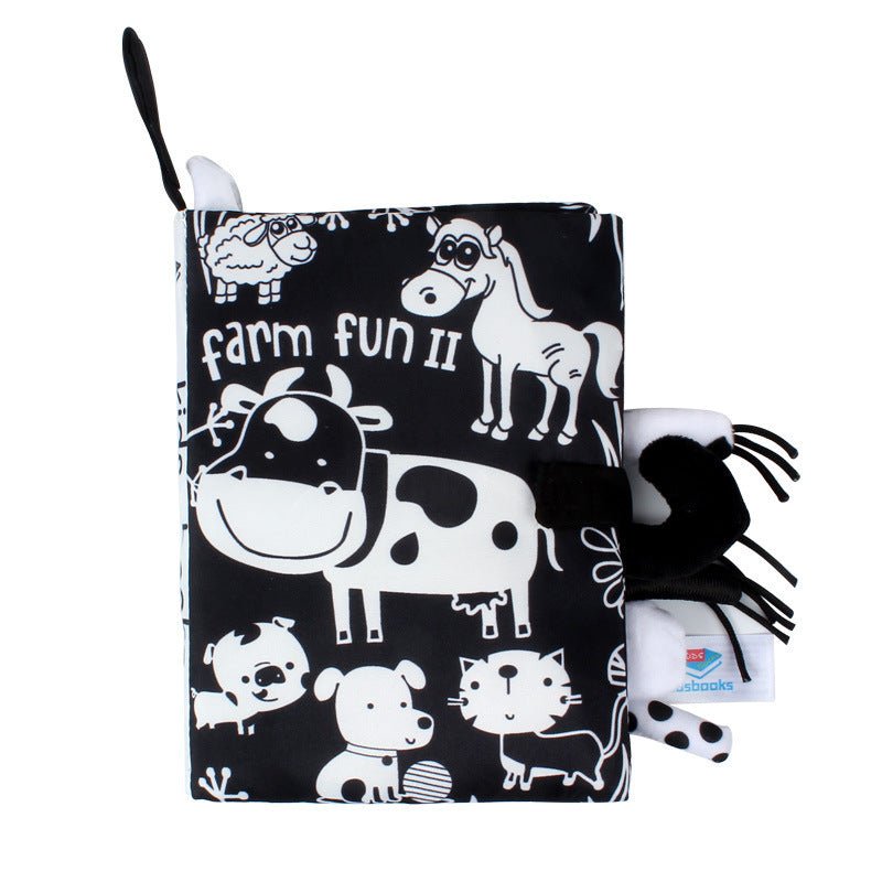 Baby toys three - dimensional cloth books that cannot be torn apart washable children's enlightenment baby ringing paper books - KIWI UNIVERS