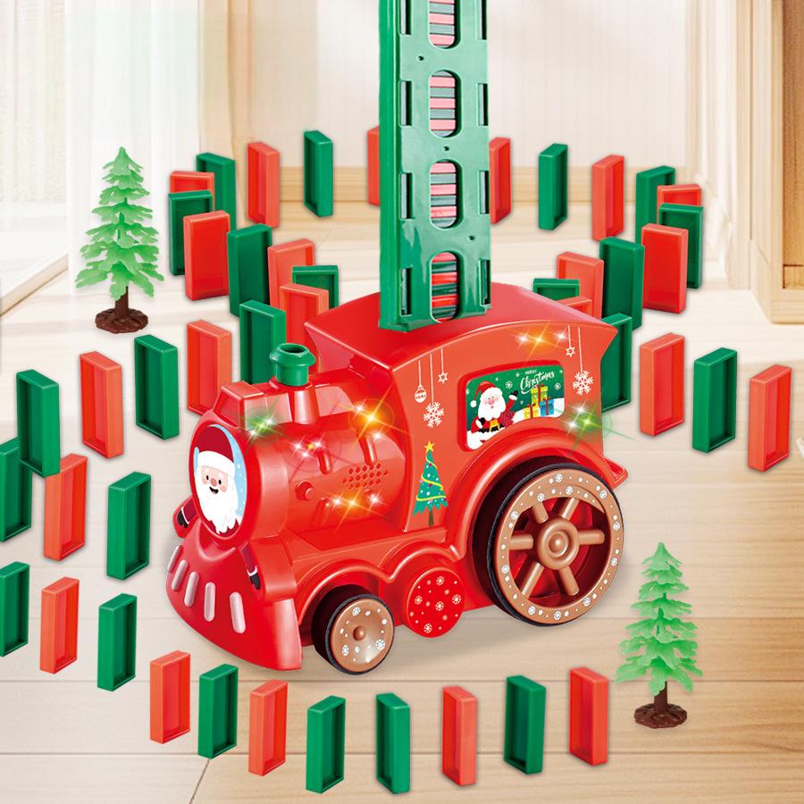 Cadeau Noël : train domino lumineux et musical - KIWI UNIVERS