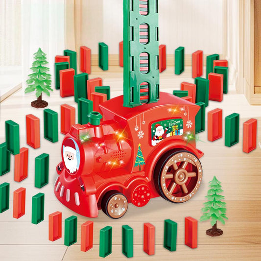 Cadeau Noël : train domino lumineux et musical - KIWI UNIVERS